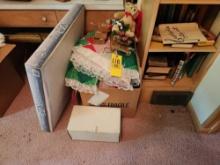 Christmas Items - Quilted Tree Skirt, 7 Foot EZ Spiral Sculpture