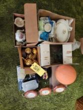 Tea Pot, Tea Set, Dish Set, Basketball, Alarm Clock, Thermometer, Barometer and Humidity Set