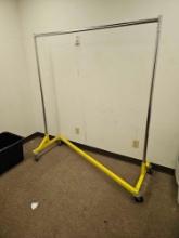 Nice clothes rack on casters