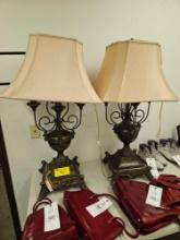 Pair of large lamps