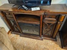 Electric fireplace TV stand