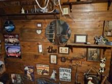 Tin signs, primitives, decor