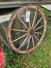 Wooden wagon wheel