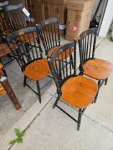 Set of 4 Hitchcock chairs