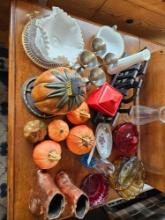 Glassware, pumpkin decor
