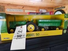 Ertl model 50 tractor with wagon