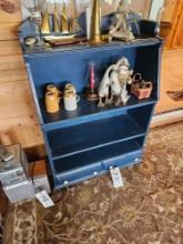 Blue shelf with drawers
