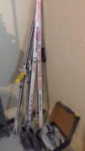 Bonna & Fischer Snow skis poles and winter boots