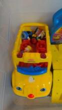 (5) Totes of children's toys mostly Fisher Price