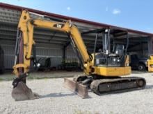 Cat 305Ecr mini excavator, hyd thumb, backfill blade