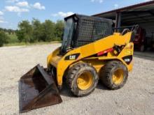Cat 242B3 skid steer, hyd q-tach 1632 hrs sells w/6ft bucket