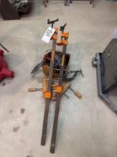 Jorgensen bar clamps and assorted c-clamps