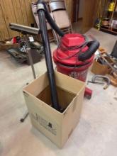Craftsman 12 gallon wet/dry vac and adjustable roller stand