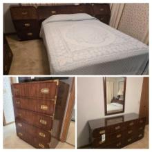Dixie Campaigner 3pc Bedroom Suite