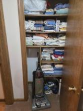 Assorted Linens and Towels, Hoover Vacuum