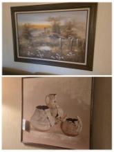 2 Framed Oil on Canvas