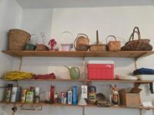 Contents on Shelves inc. Baskets and Cooler