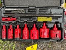 Hole saw kit, Rivet tool