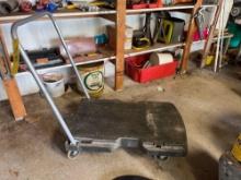 Rubbermaid cart w/ foldable handle