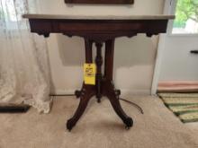 Marble Top Side Table On Wheels