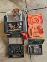 Drill Bits, Bit Sets, & 9.6v Black & Decker Drill - No Battery/Charger