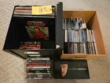 Assortment of Records, CDs, & DVDs