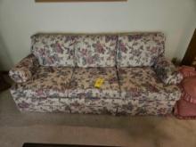 84 In. Floral Pattern Couch
