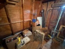 contents in back corners up upstairs barn
