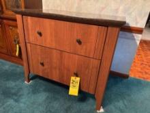 two drawer cabinet