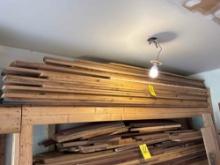 pile of assorted hard wood incl some wormy chestnut - oak - and others