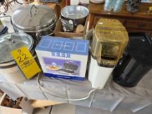 Pans, Juicer, Waffle Maker, Popcorn Machine,