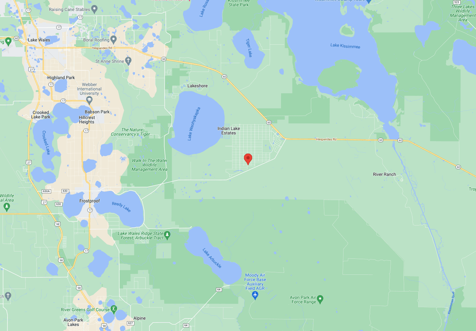 Build on this Half Acre Lot in Indian Lake Estates, Polk County, Florida!