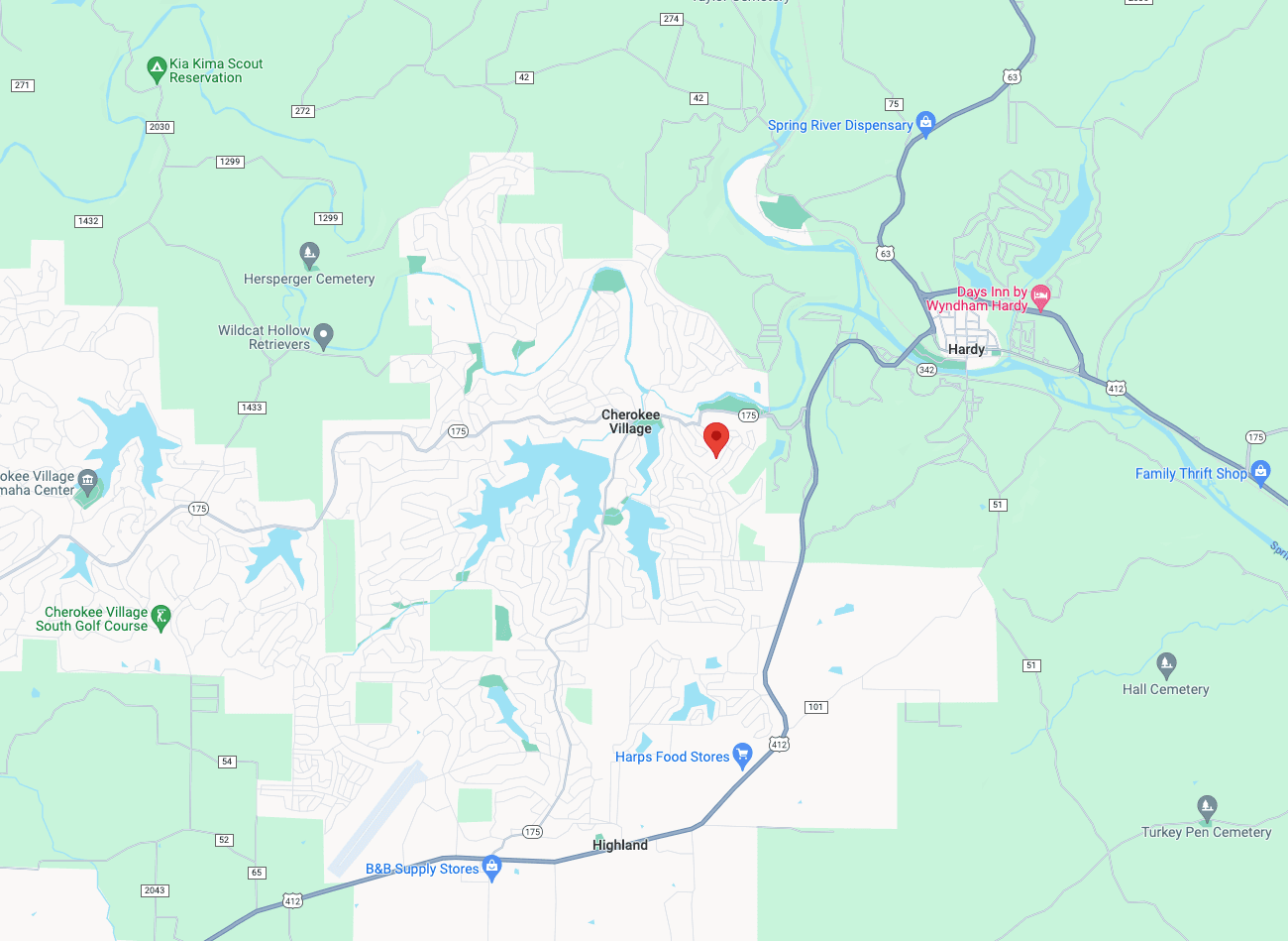 Build in Cherokee Village, Arkansas!
