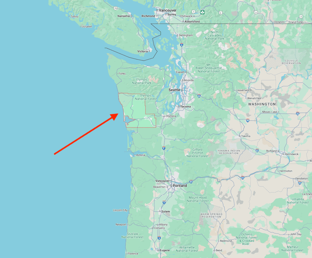 Grays Harbor, Washington Lot 15 Miles from the Pacific Ocean!