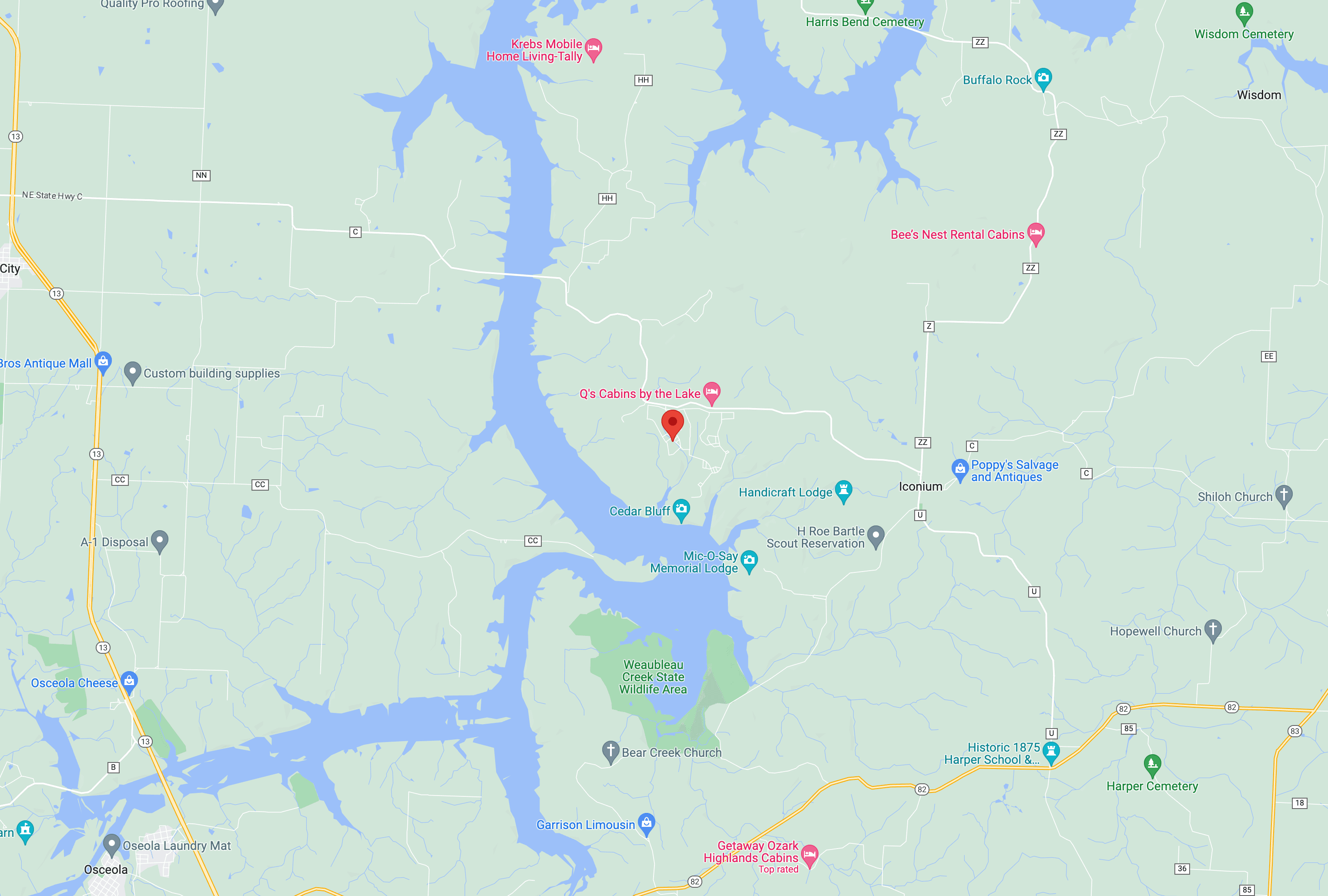 Peaceful Getaway: Wooded Camping Lot Near Truman Lake in St. Clair County, Missouri!