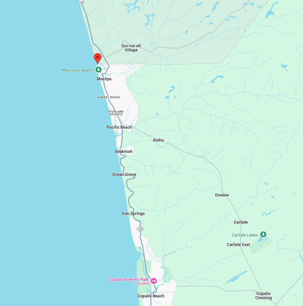 Grays Harbor, Washington: Beautiful Lot Just Steps Away from the Pacific Ocean on Moclips Beach!