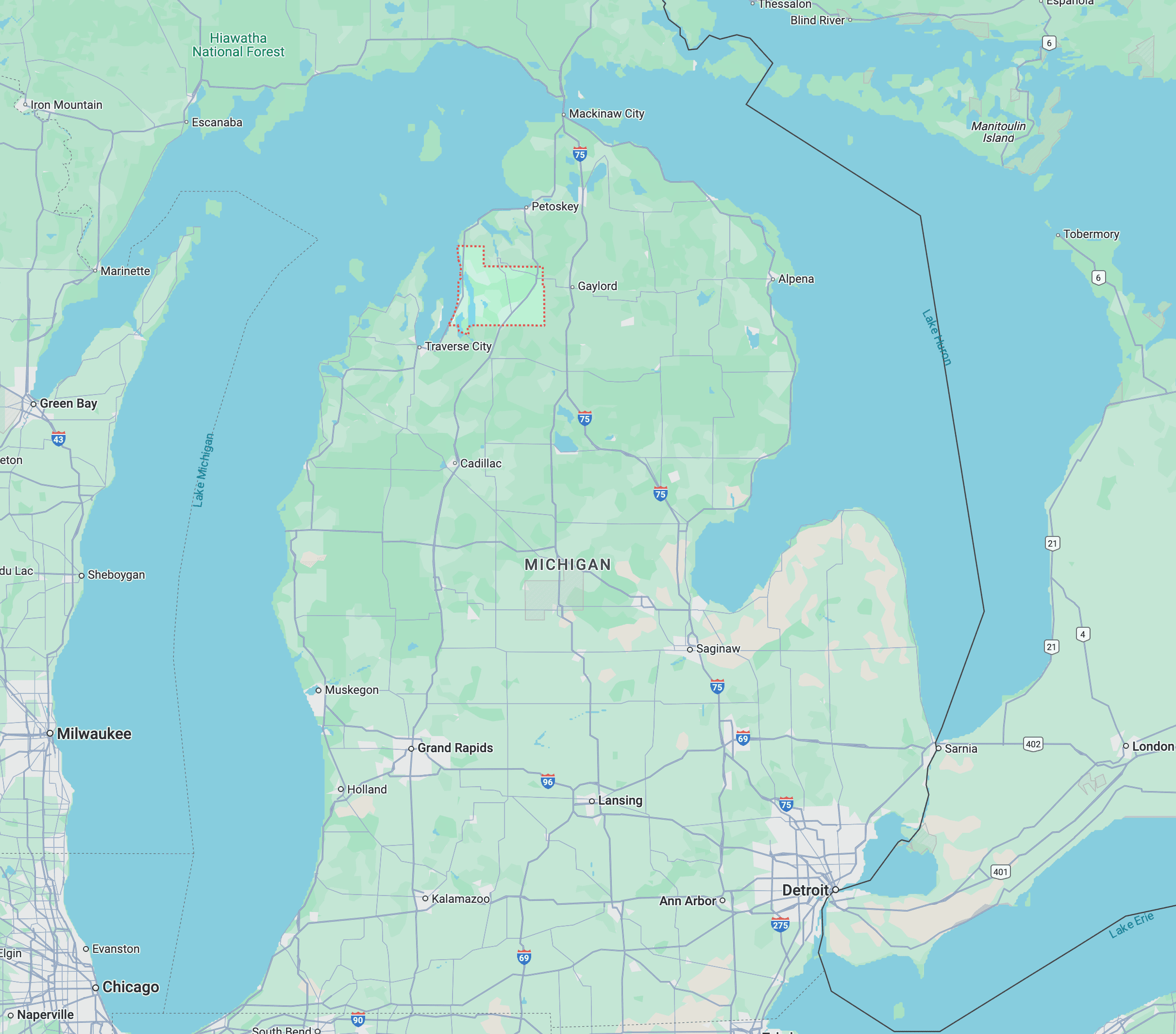 Build near Lake Harold in Michigan's Lakes of the North!