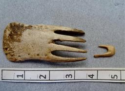 Comb & Fishhook - 1 / 3 1/2 in. - Bone