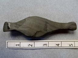 Large Effigy - 5 in. - Banded Slate - Richland Co.