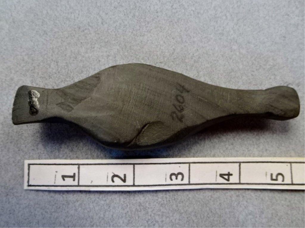 Large Effigy - 5 in. - Banded Slate - Richland Co.