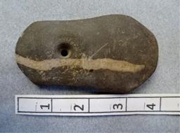 Keyhole Pendant - 3 3/4 in. - Banded Slate