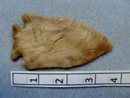 Fractured Base Point - 3 3/4 in. - Tan Flint