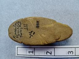 Lizard Effigy/ Bar Weight - 2 3/4 in. - Sandstone