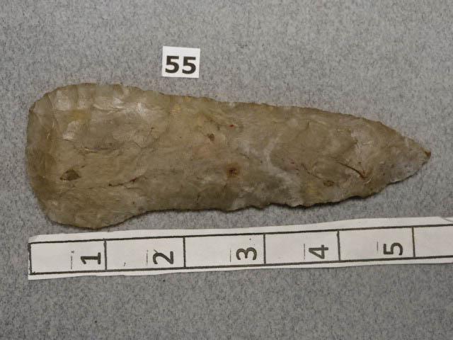 Archaic Knife - 5 1/4 in. - Brown Flint