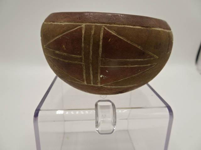 Red Bowl - 4 1/2 in. - with design - Southwest