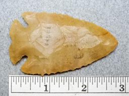 Archaic Notched Base Point - 2 3/4 in. - Flint