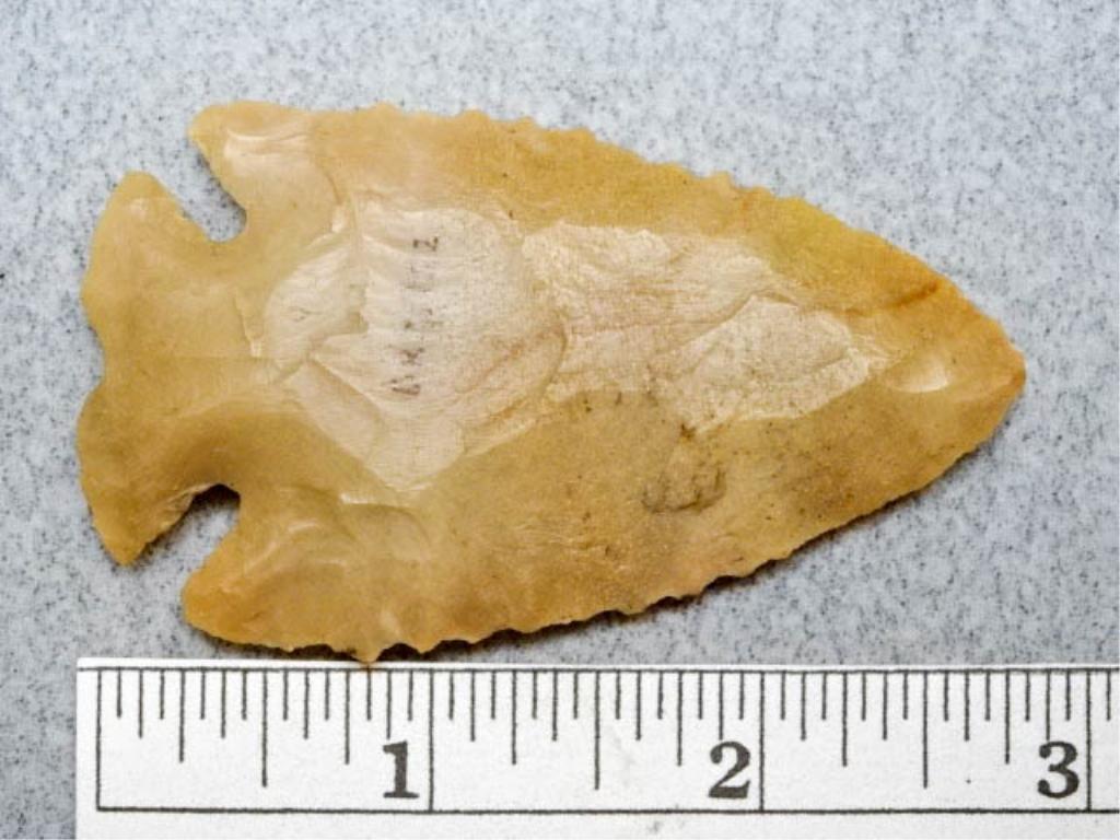 Archaic Notched Base Point - 2 3/4 in. - Flint