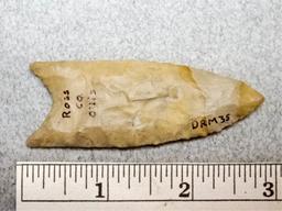Paleo Fluted Point - 2 3/4 in. - Ind/Hornstone
