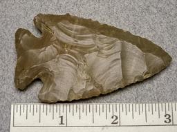 Archaic Side Notch Point - 3 in. - Brown Flint -