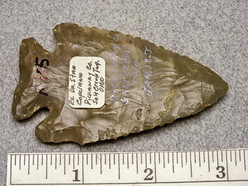 Archaic Side Notch Point - 3 in. - Brown Flint -